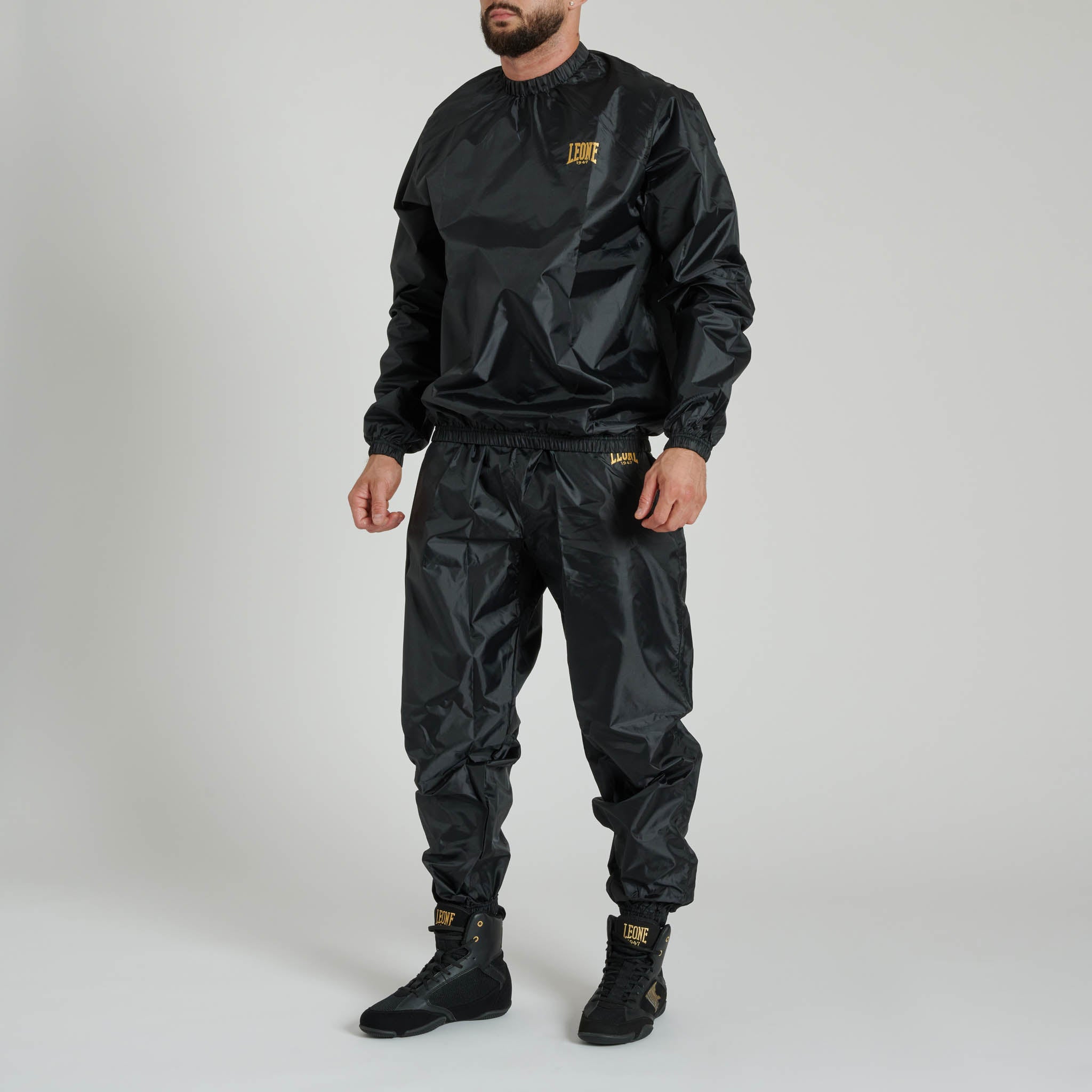 SAUNA SUIT AB295 black/blue | Leone 1947 Official Shop