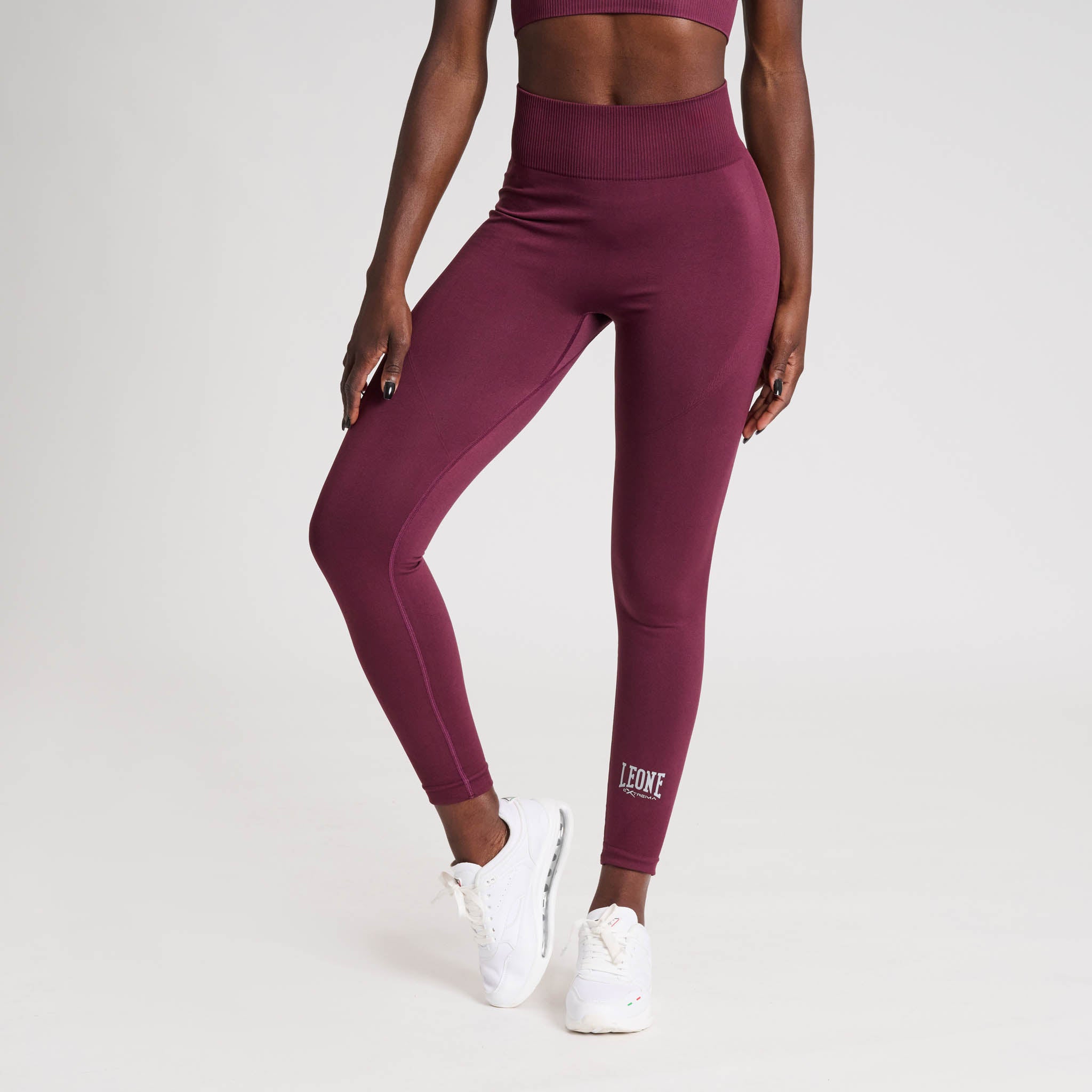 SEAMLESS LOGO SPORT TIGHTS ABX125 dark cherry | Leone 1947