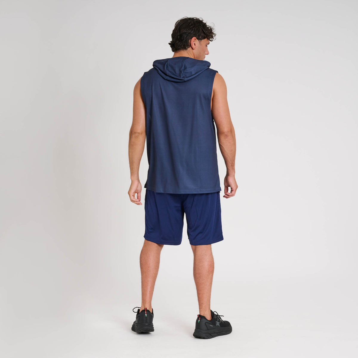LOGO HOODED SLEEVELESS SHIRT