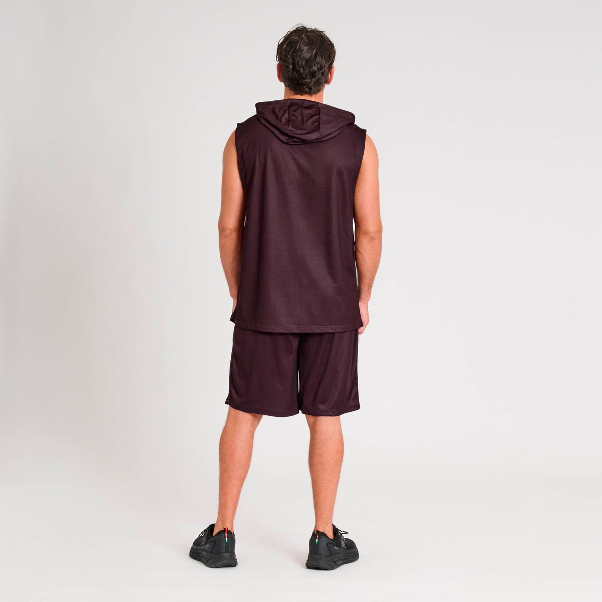 LOGO HOODED SLEEVELESS SHIRT