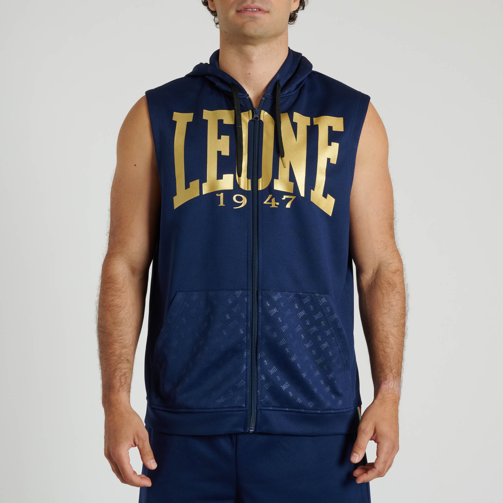 DNA HOODED SLEEVELESS SWEATSHIRT