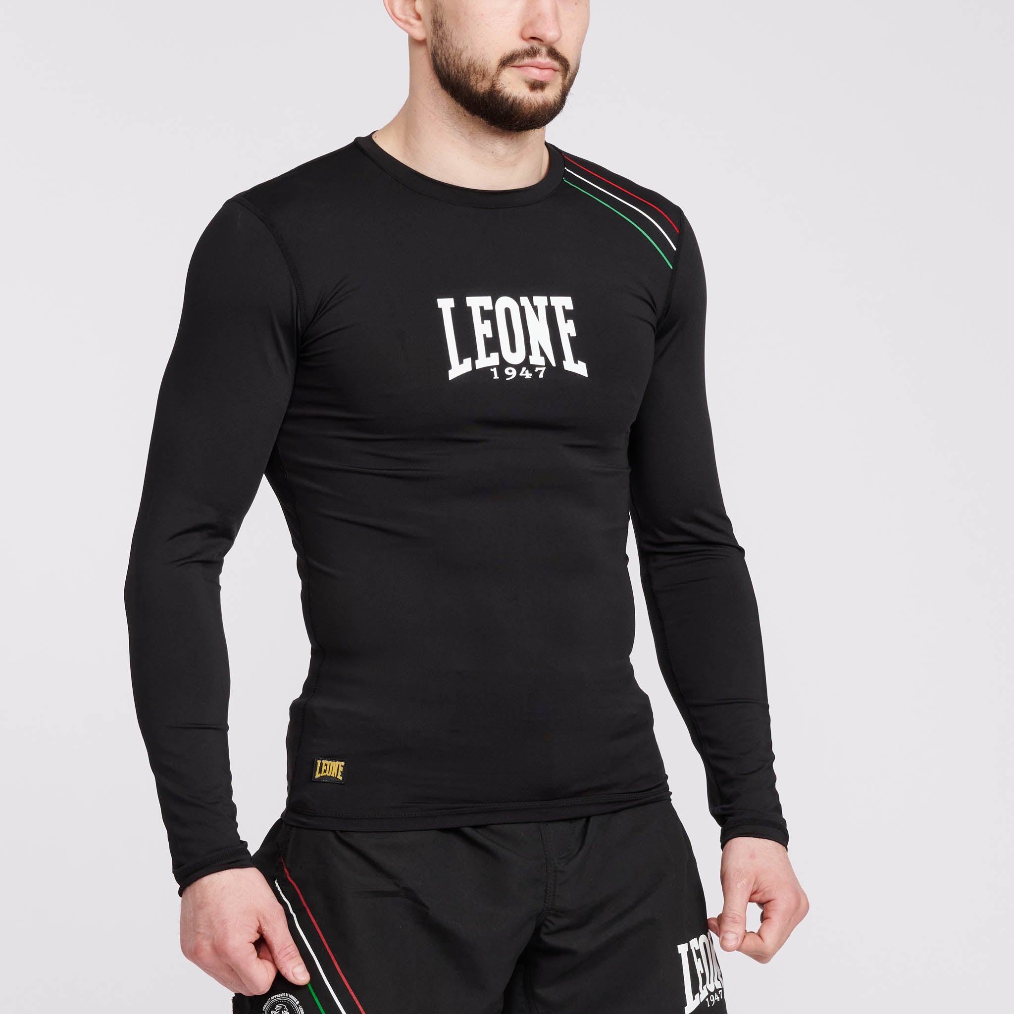 FLAG COMPRESSION LONGSLEEVED T SHIRT