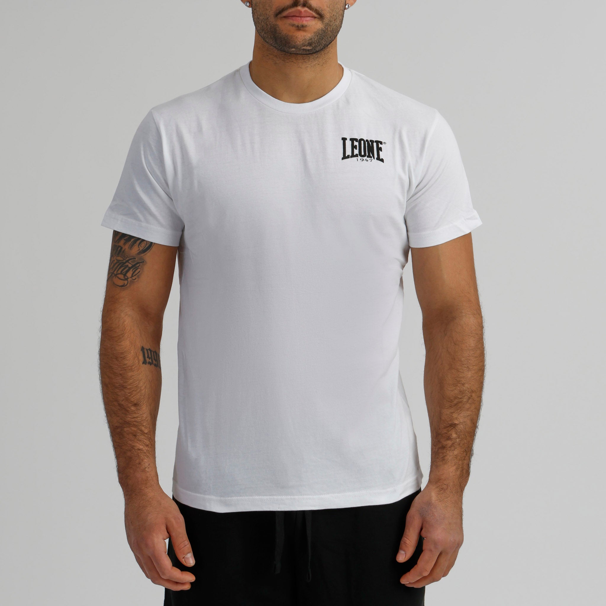 Man t-shirt short sleeves Boxing LSM205 white | Leone 1947