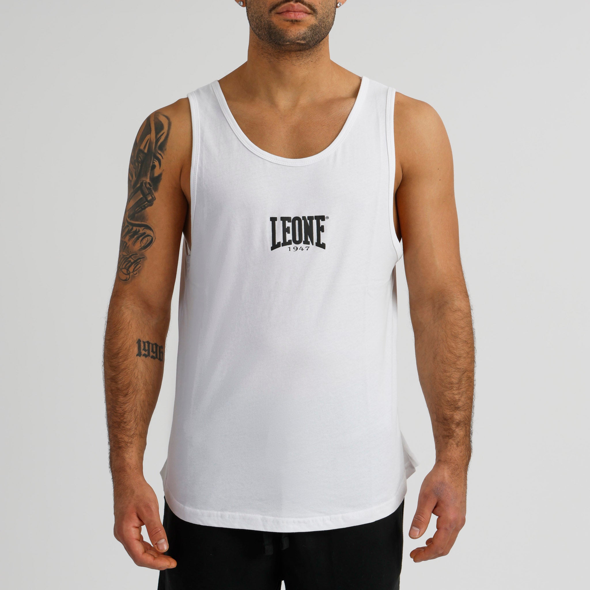 Man t-shirt short sleeves Boxing LSM206 white | Leone 1947