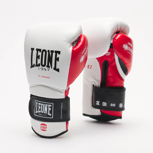 Boxing gloves Leone GN059 Black-White -  – Combat Arena