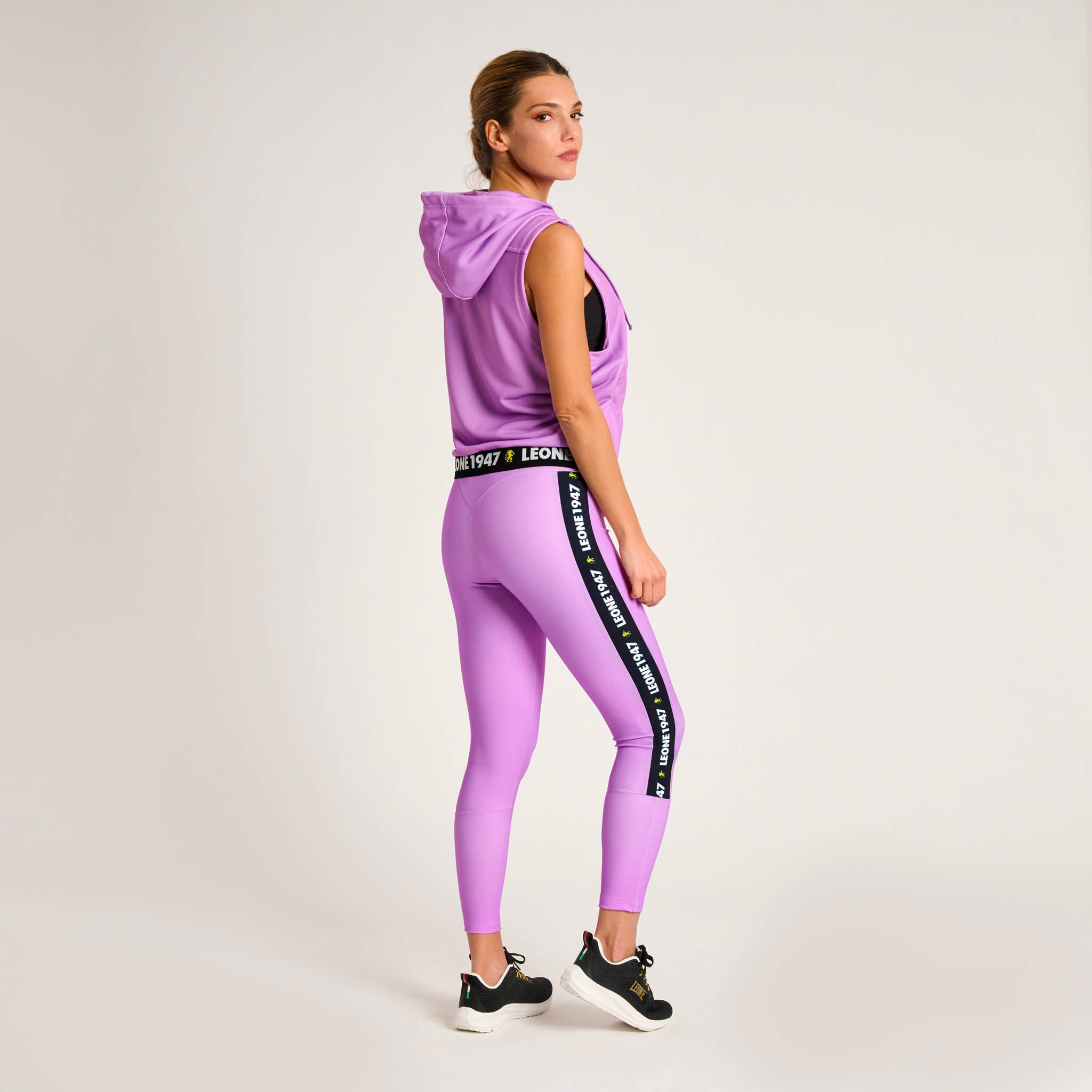 LIGHTWEIGHT STRIPE 47 HOODED SLEEVELESS SWEATSHIRT