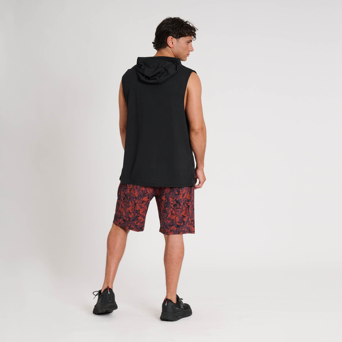 LOGO HOODED SLEEVELESS SHIRT