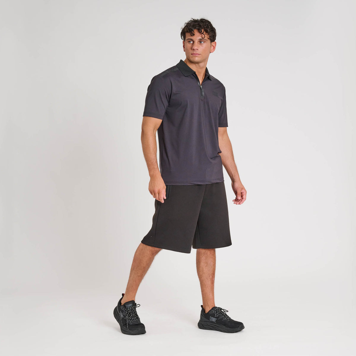 T-SHIRT POLO BLACK LION