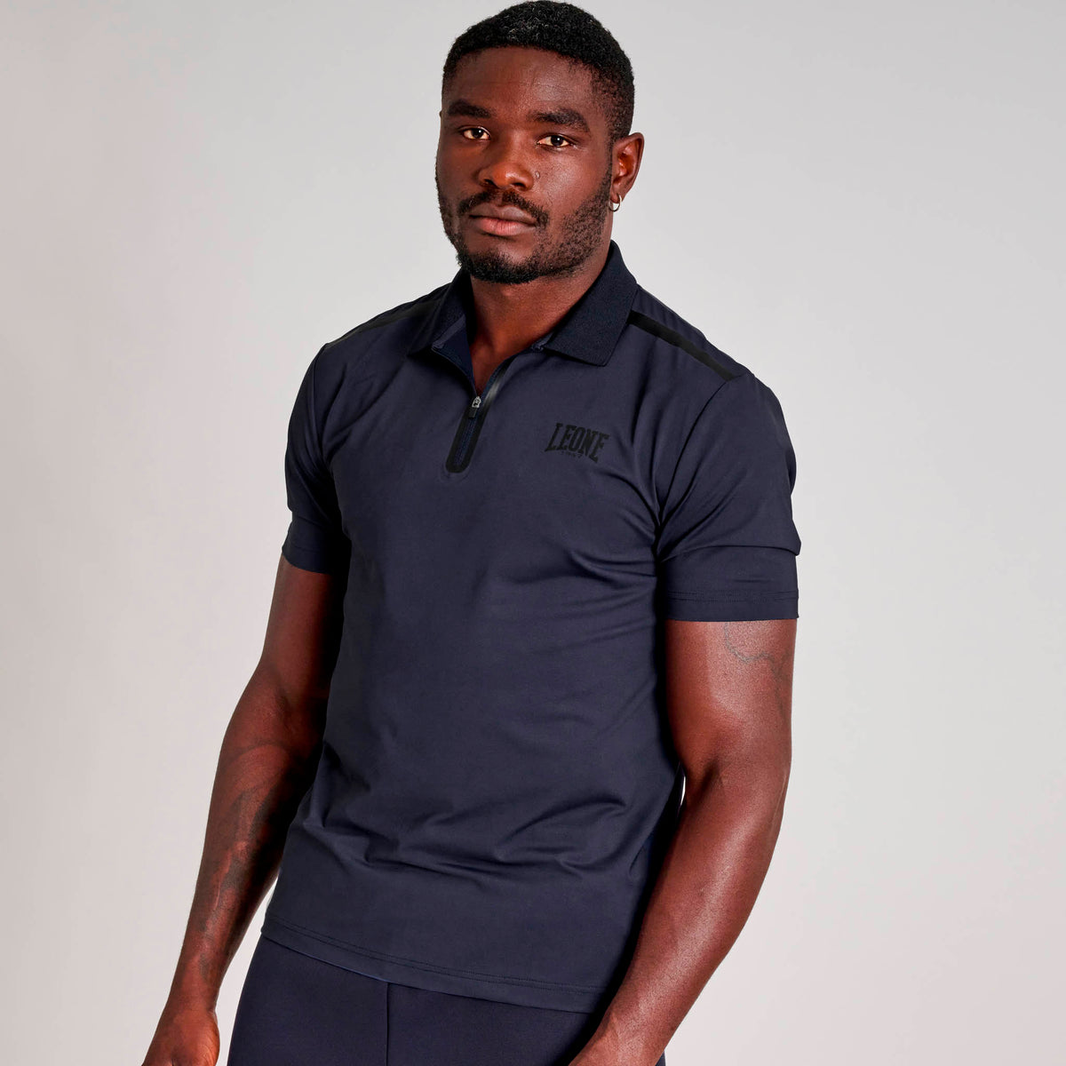 T-SHIRT POLO BLACK LION
