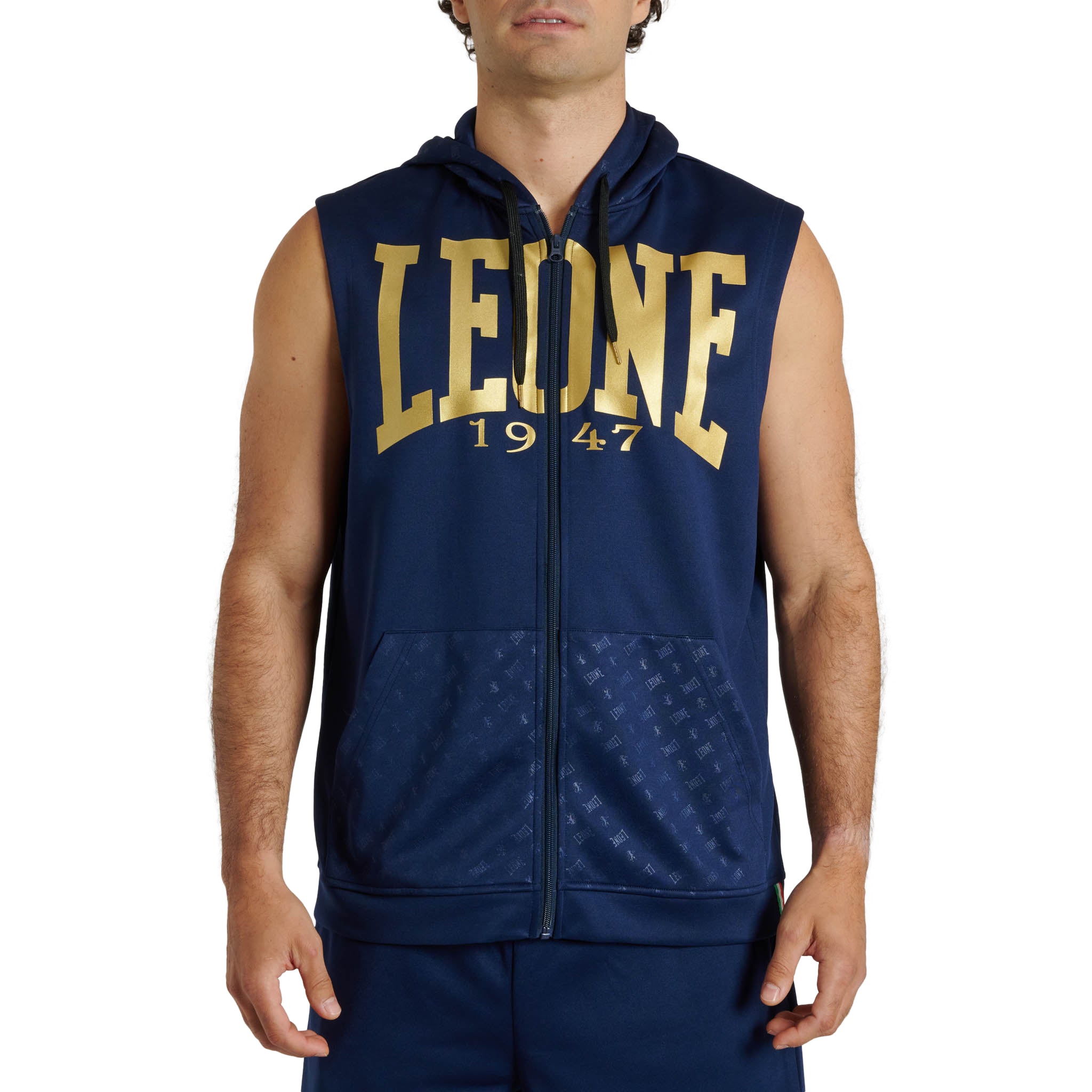 DNA HOODED SLEEVELESS SWEATSHIRT