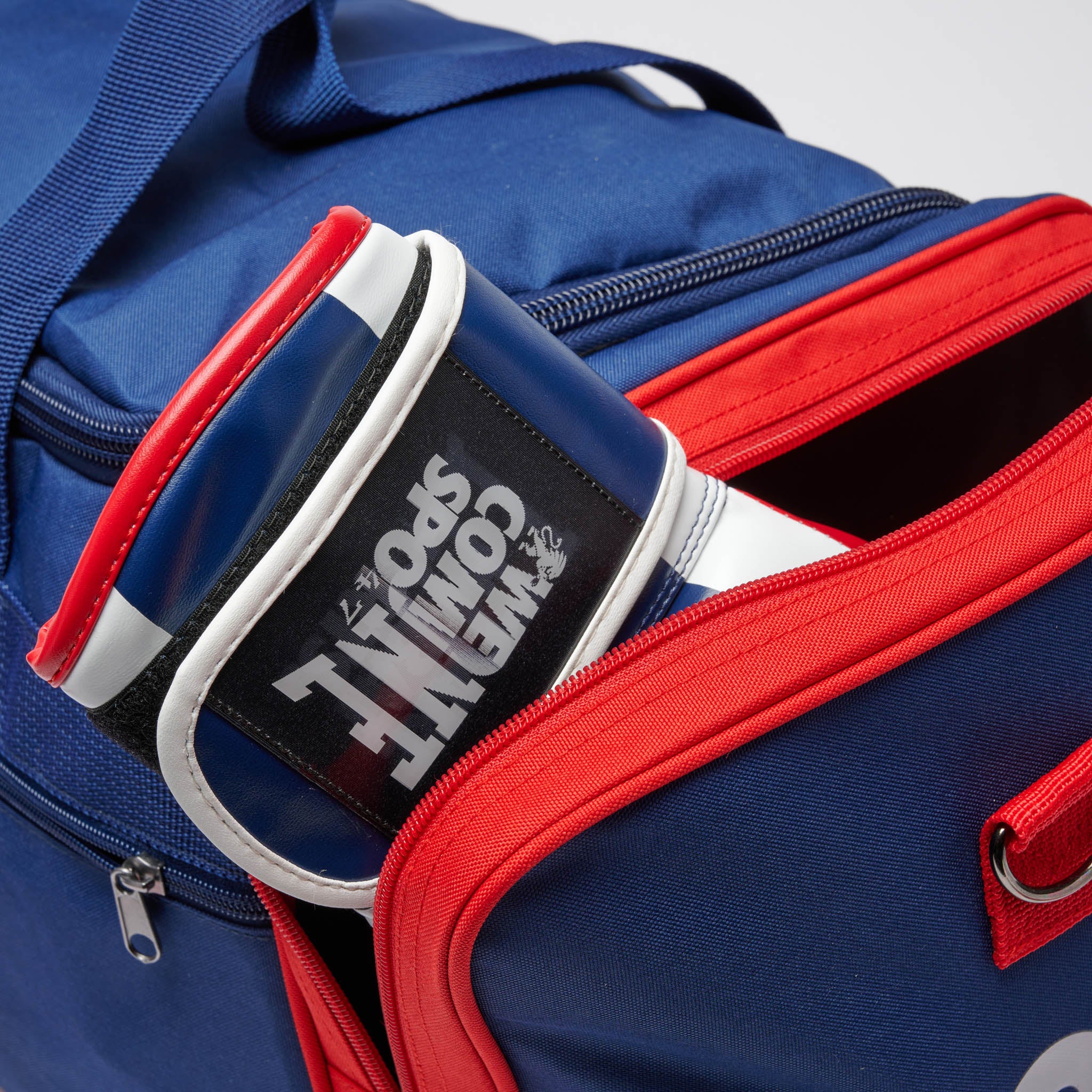 COLOR BLOCK DUFFEL BAG