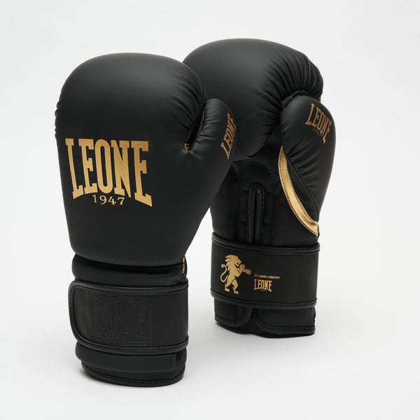 LEONE ブラック＆ゴールド ボクシンググローブ 10 OZ BLACK&GOLD BOXING GLOVES GN059D black | Leone 1947 Official Shop