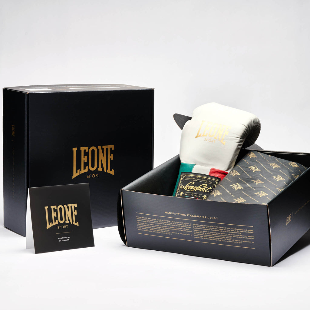 GUANTI BOXE ORLANDO TRICOLORE LACCI