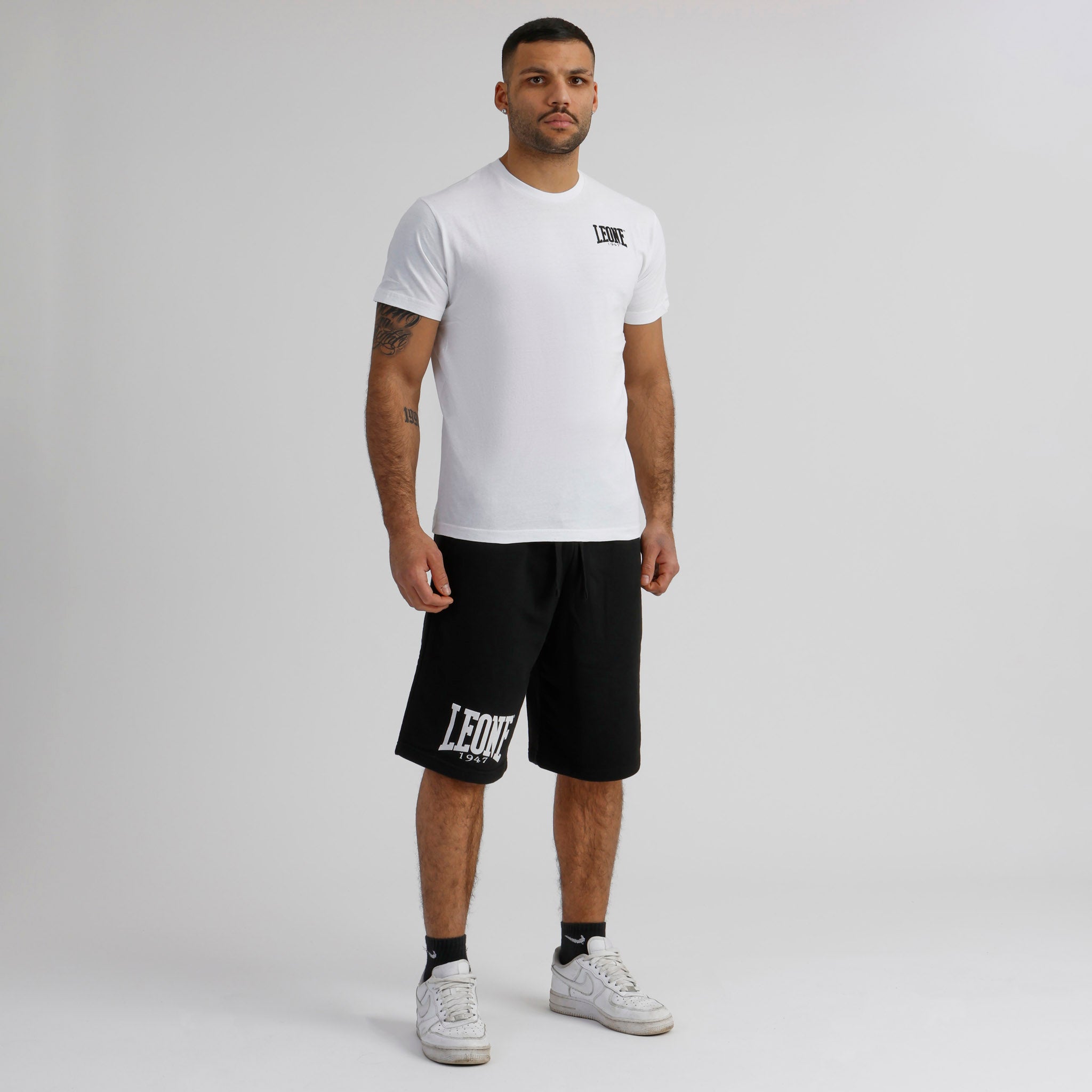 Man t-shirt short sleeves Boxing LSM205 white | Leone 1947